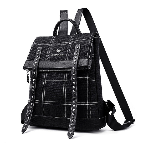 Mochila de Cuero para Mujer - Diseño Versátil de Asa Simple y Doble
