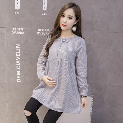 Vestido a Rayas con Lazo de Moda - Image 9