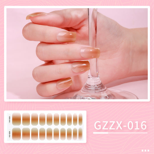 Stickers de Uñas de Gel Coreano Mariposa Bronceado Resistente al Agua con Luz UV - Image 13