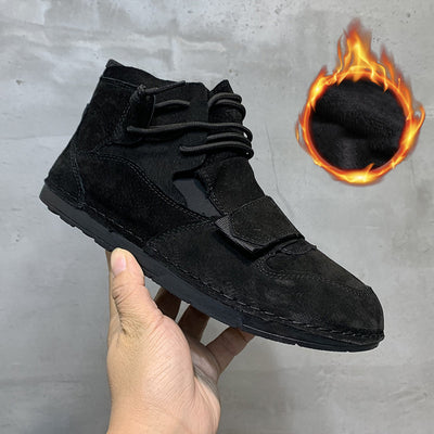 Zapatos Altos de Cuero para Hombre con Cierre Velcro - Estilo Moderno - Image 9