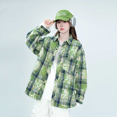 Camisa Tie-Dye Bordada de Manga Larga Unisex - Image 4