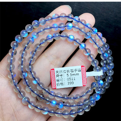 Pulsera de Labradorita Azul Intenso - Cristal Natural - Image 6