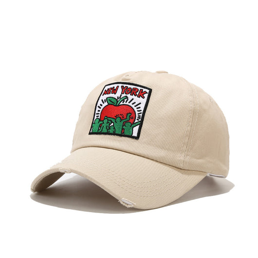 Gorra de Béisbol Retro con Parche Bordado y Agujeros de Ventilación - Image 4