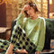 Pijama Largo Mujer Primavera Otoño Manga Larga Cómodo