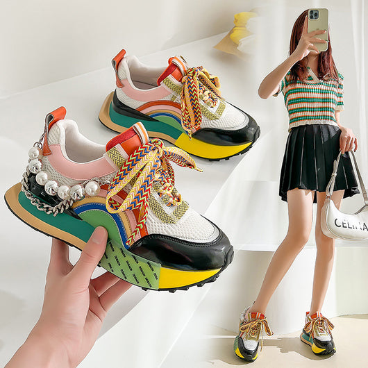 Zapatillas Deportivas Mujer con Malla Transpirable y Suela Reforzada