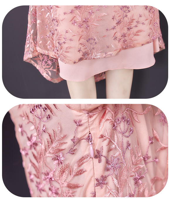 Vestido Elegante Manga 3/4 Estilo Occidental para Mujer - Diseño Rejuvenecedor