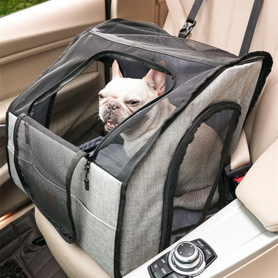 Jaula Portátil Plegable para Mascotas en Auto con Colchoneta Impermeable - Image 2