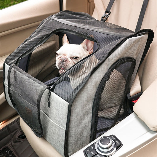 Jaula Portátil Plegable para Mascotas en Auto con Colchoneta Impermeable - Image 2