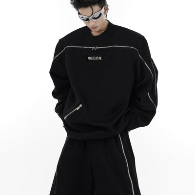 Sudadera Deportiva Oversized con Cierre de Cremallera y Hombreras Acolchadas - Image 11
