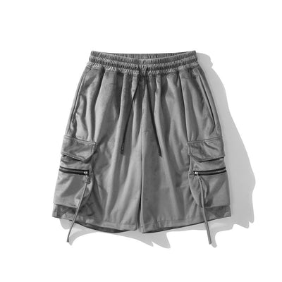 Pantalones Cortos Holgados de Pana con Bolsillos Grandes - Estilo Casual Workwear - Image 2