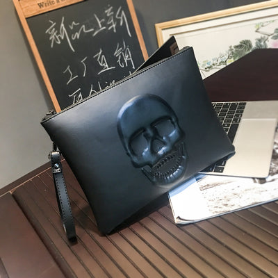 Cartera Clutch para Hombre con Diseño Calavera - Image 7
