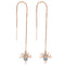 Shining Star Tassel Earrings Back Hanging Exquisite Earrings Rose Dorado C