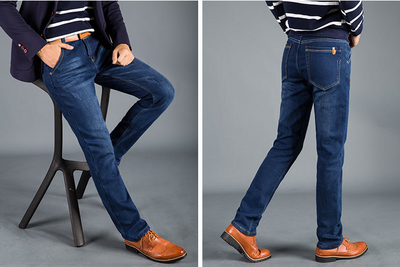 Jeans de Invierno Plus Grueso Forrado en Terciopelo - Image 8