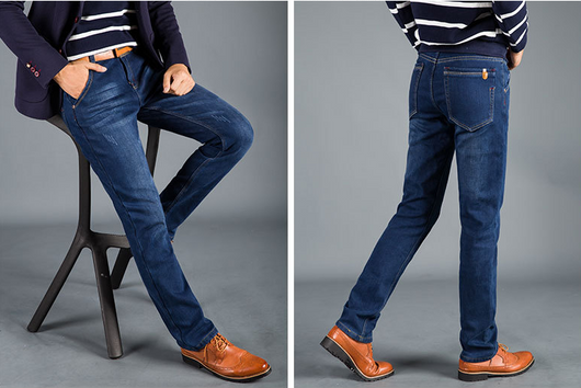 Jeans de Invierno Plus Grueso Forrado en Terciopelo - Image 8