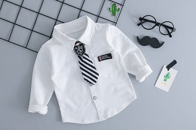 Conjunto de Camisa y Corbata para Niños - Traje de Dos Piezas - Image 3