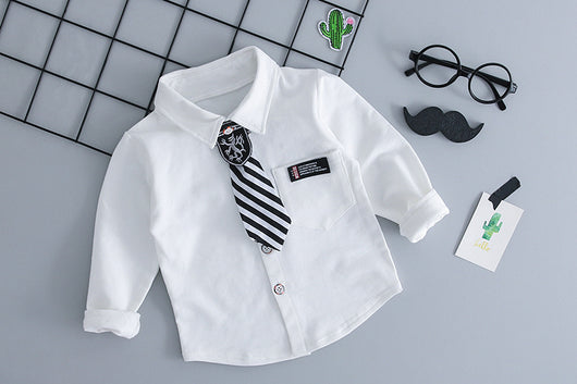 Conjunto de Camisa y Corbata para Niños - Traje de Dos Piezas - Image 3