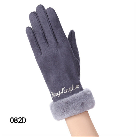 Guantes de Invierno Táctiles Impermeables de Ante - Image 11
