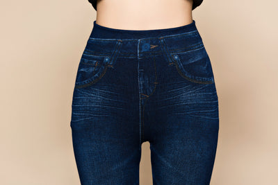 Leggings Talla Grande Efecto Denim - Comodidad de Jeggings - Image 8