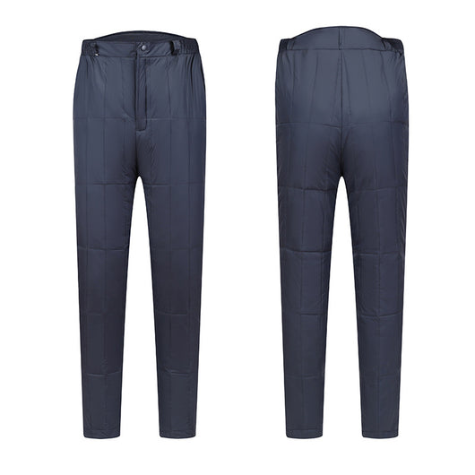 Pantalones de Algodón Grueso Cintura Alta Oversized Rectos para Hombre - Image 11