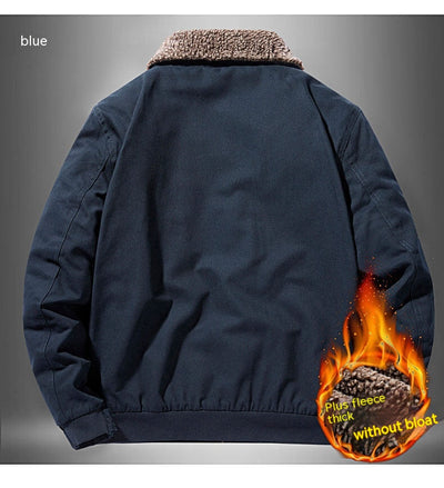 Chaqueta de Solapa Hombre Algodón Cashmere Otoño Invierno - Image 13