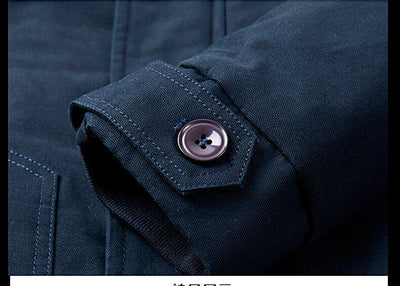 Chaqueta de Solapa Hombre Algodón Cashmere Otoño Invierno - Image 18