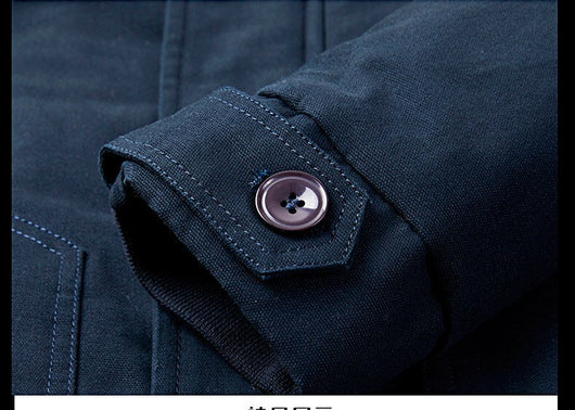 Chaqueta de Solapa Hombre Algodón Cashmere Otoño Invierno - Image 18