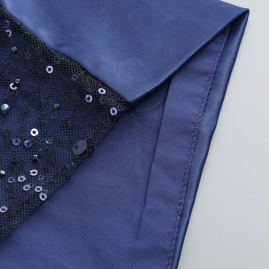 Vestido Tubo Púrpura con Lentejuelas y Costura Irregular Ajustado - Image 39