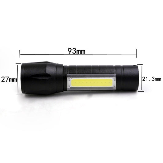 Linterna LED Recargable USB con Zoom y Función COB para Camping - Image 16