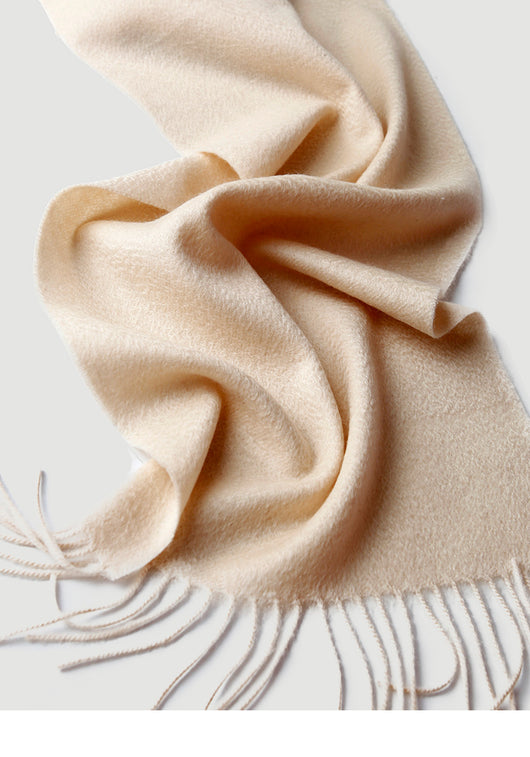 Bufanda de Cachemira Pura Colores Sólidos para Otoño e Invierno - Image 52