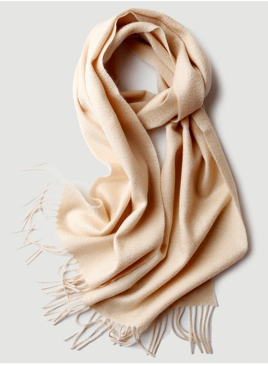 Bufanda de Cachemira Pura Colores Sólidos para Otoño e Invierno - Image 58