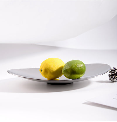 Plato Frutero de Acero Inoxidable con Diseño Decorativo - Image 7
