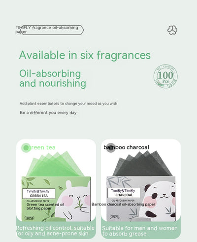Papeletas Absorbentes de Aceite Facial - 100 Piezas con Aroma - Image 13