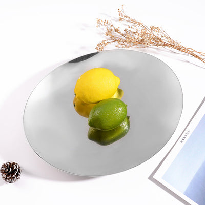Plato Frutero de Acero Inoxidable con Diseño Decorativo - Image 20