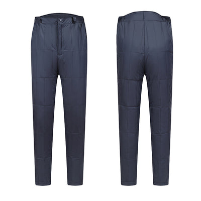 Pantalones de Algodón Grueso Cintura Alta Oversized Rectos para Hombre - Image 17
