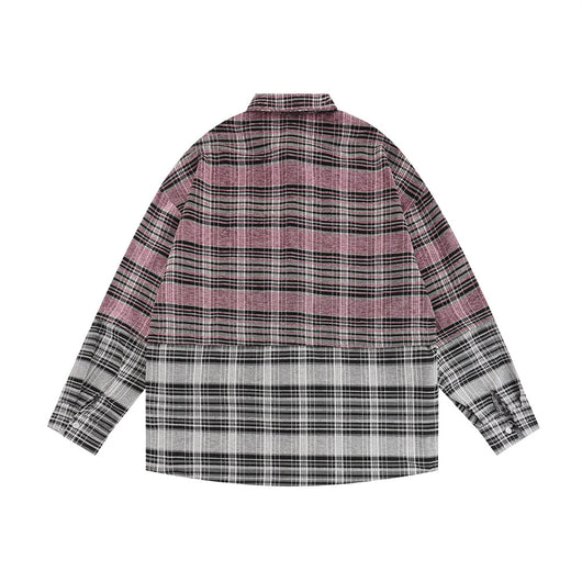 Camisa Cuadriculada Mujer Primavera Otoño Diseño Bordado Manga Larga - Image 22