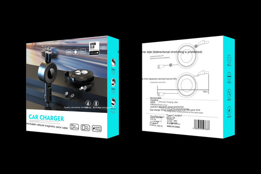 Cargador Telescópico para Auto 5A Multifuncional con Cable de Datos - Image 35