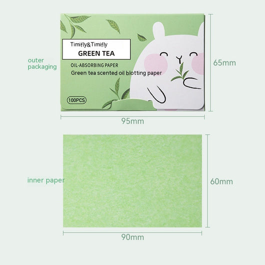 Papeletas Absorbentes de Aceite Facial - 100 Piezas con Aroma - Image 43