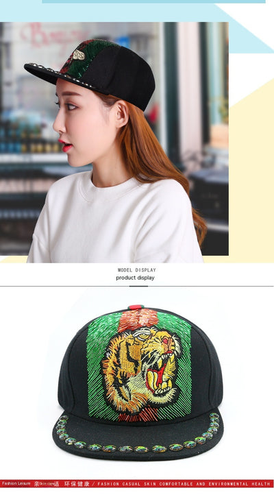 Gorra de Béisbol Hip Hop con Cadena Cruzada - Image 9