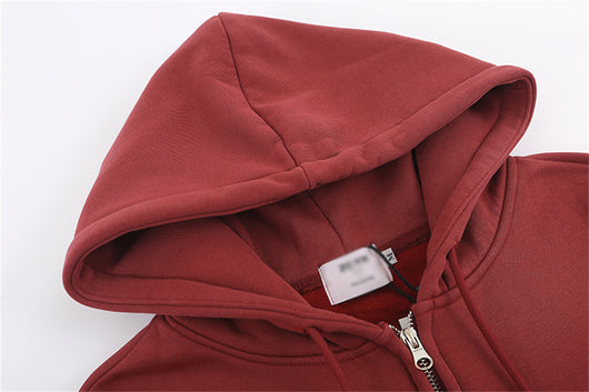 Cardigan Deportivo de Terciopelo con Capucha y Cierre - Corte Holgado para Hombre - Image 20