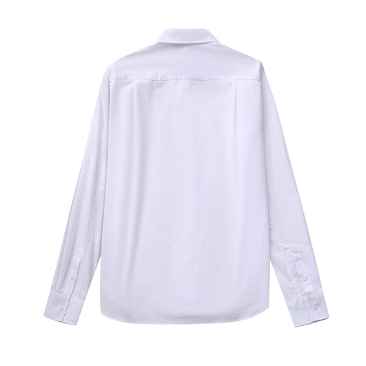 Camisa de Popelina con Detalles de Joyería - Estilo Europeo y Americano - Image 17