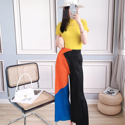 Blusa Elegante de Gasa con Cuello Medio - Top Sofisticado para Mujer - Image 38