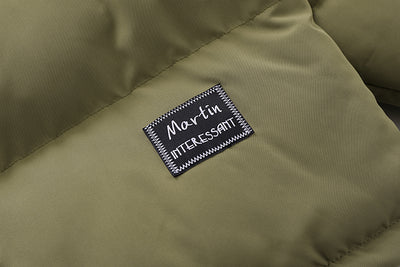 Abrigo Acolchado para Hombre con Cuello Alzado - Diseño Térmico Grueso y Corte Holgado - Image 31