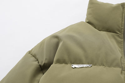 Abrigo Acolchado para Hombre con Cuello Alzado - Diseño Térmico Grueso y Corte Holgado - Image 35