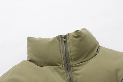 Abrigo Acolchado para Hombre con Cuello Alzado - Diseño Térmico Grueso y Corte Holgado - Image 36