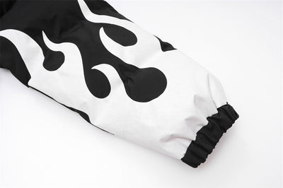 Abrigo de Algodón Grueso con Cuello Alzado y Estampado Flama - Aislante Térmico para Invierno - Image 34