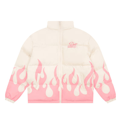 Abrigo de Algodón Grueso con Cuello Alzado y Estampado Flama - Aislante Térmico para Invierno - Image 35