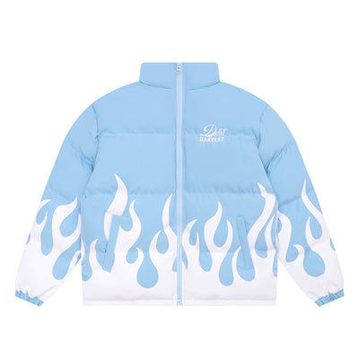 Abrigo de Algodón Grueso con Cuello Alzado y Estampado Flama - Aislante Térmico para Invierno - Image 39