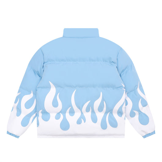 Abrigo de Algodón Grueso con Cuello Alzado y Estampado Flama - Aislante Térmico para Invierno - Image 47