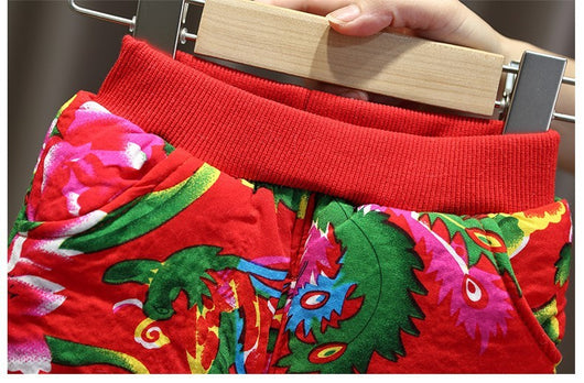 Abrigo Floral Acolchado para Niña - Conjunto de Invierno con Pantalón - Image 23
