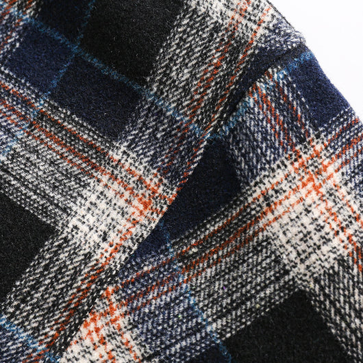 Camisa de Cuadros con Bolsillo Decorativo y Solapa a Juego - Image 15